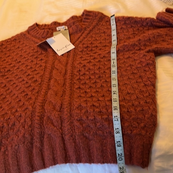 Love, Fire Cable Knit Ballon Sleeve Sweater - Picture 8 of 9